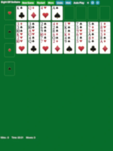 Start Eight Off Solitaire Game