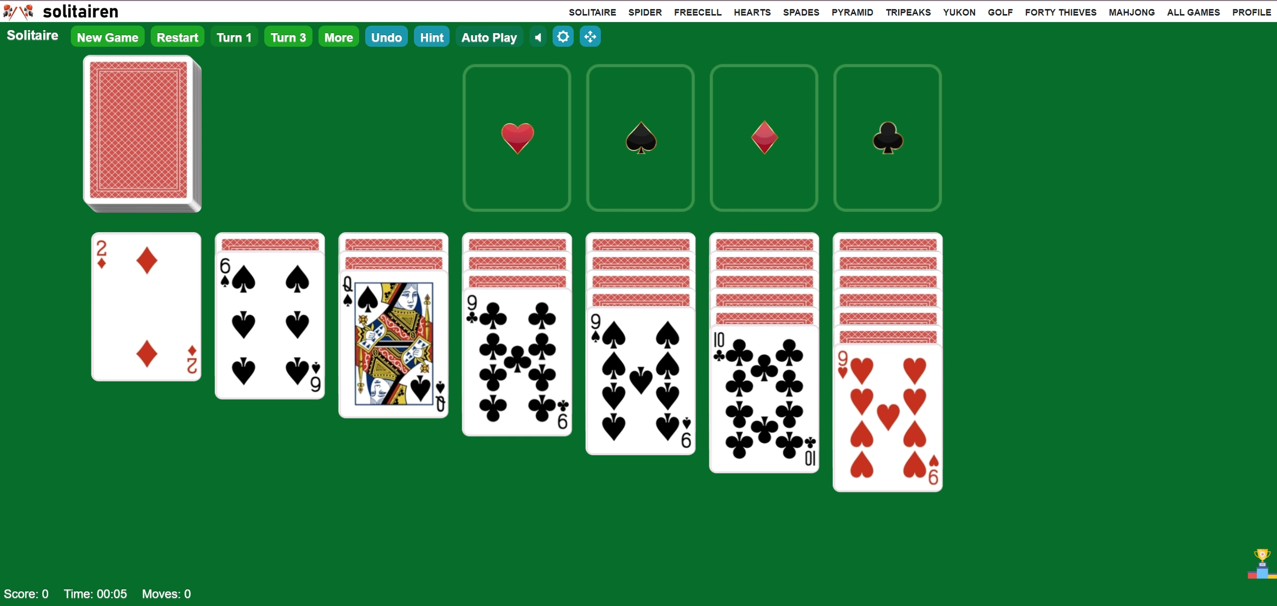 Key Terms and Elements in a Game of Klondike Solitaire