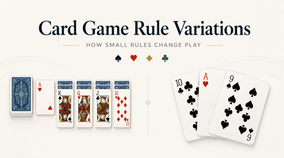 Card Game Rule Variations Explained Through Solitaire And Blackjack