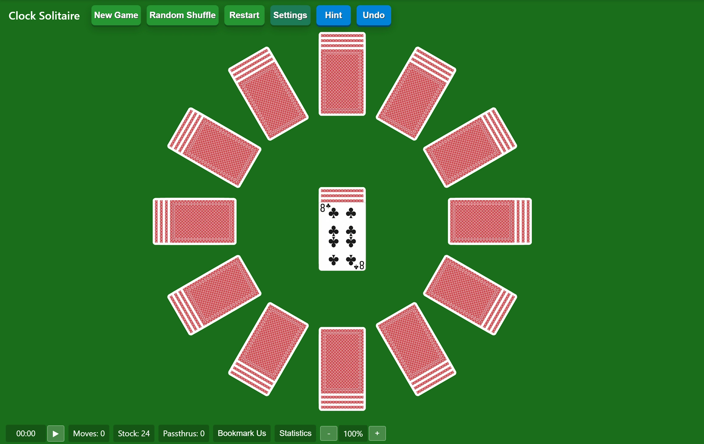 Start Clock Solitaire