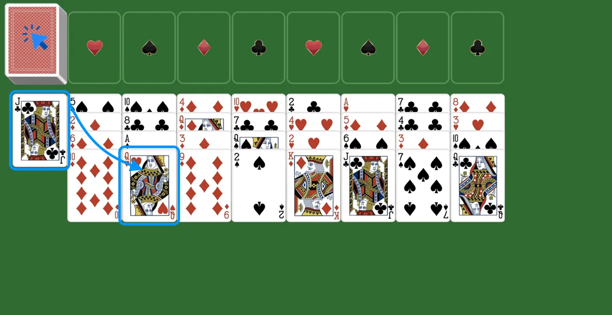 Move a card from the stock pile in diplomat solitaire