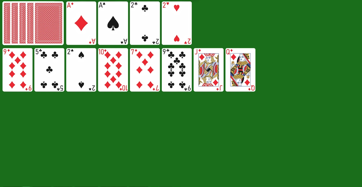 Play Double Dot Solitaire Game