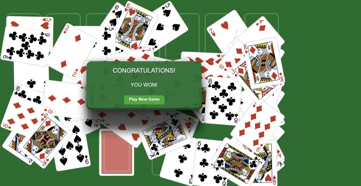 All cards in the waste pile in golf solitaire