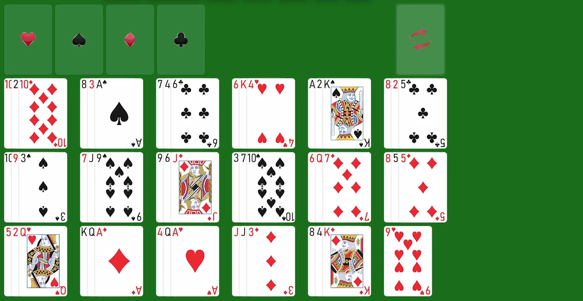 Play La Belle Lucie Solitaire Game