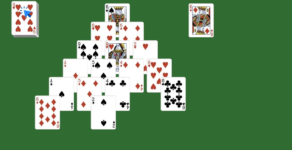 Deal new cards in pyramid solitaire