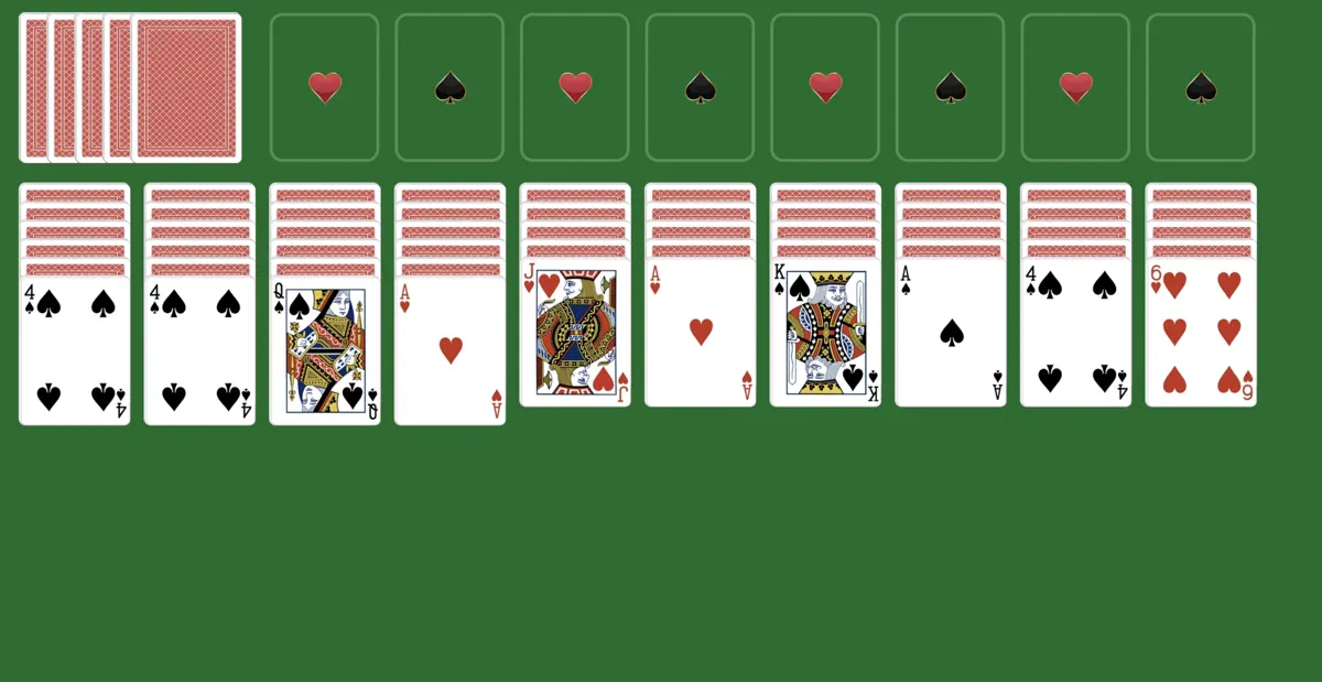 How To Play Spider Solitaire 2 Suits! Playing Solitaire Online and Card  Games Solitaire Lessons 