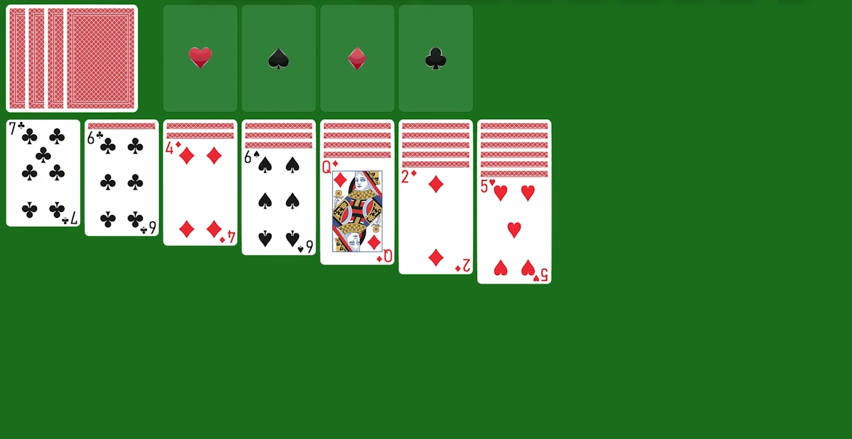 Play Spiderette Four Suits Solitaire Game