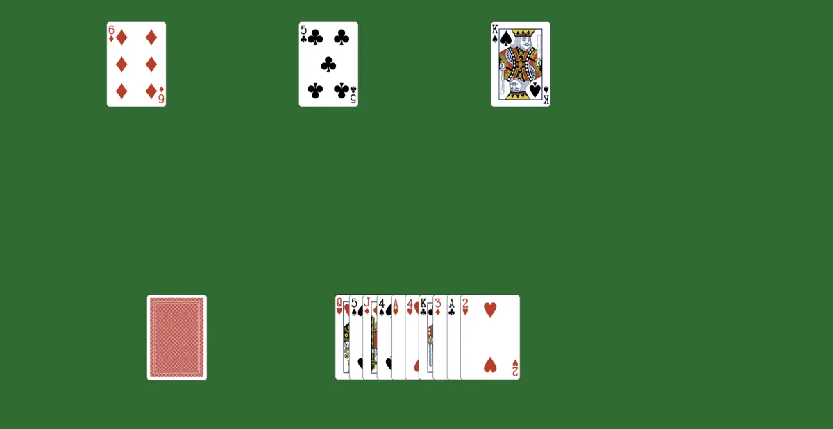 Keep removing tiles in tripeaks solitaire