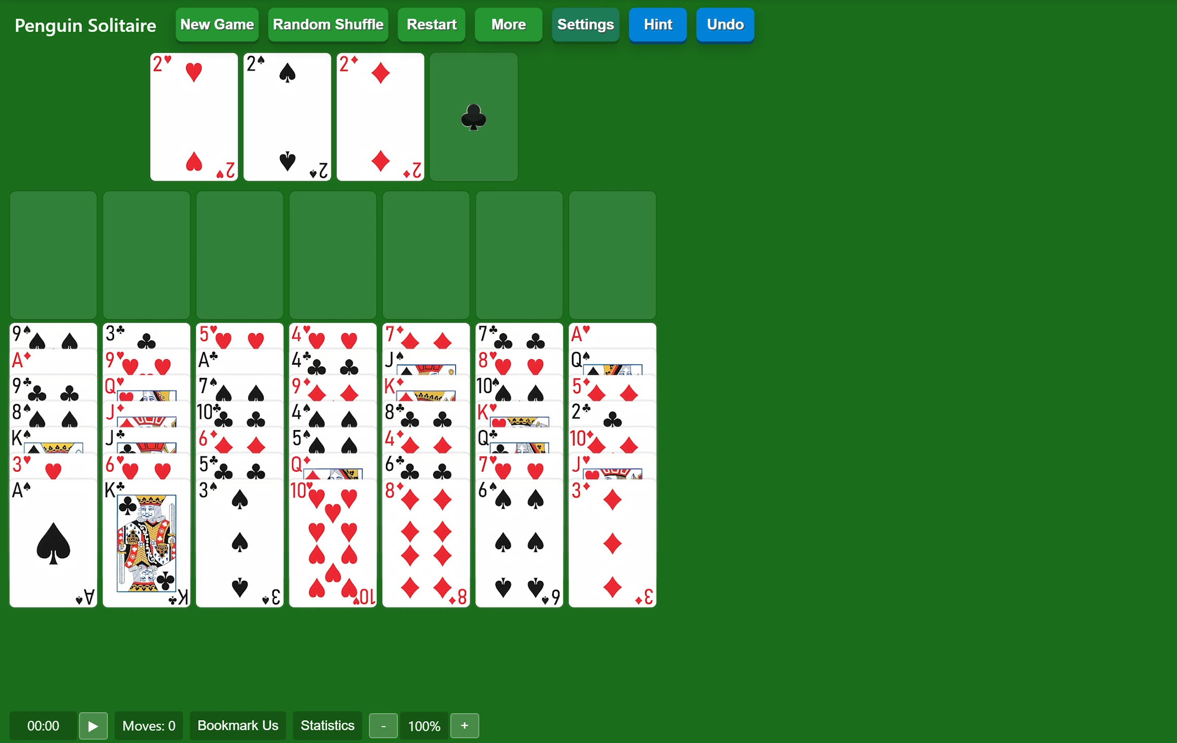Start Penguin Solitaire